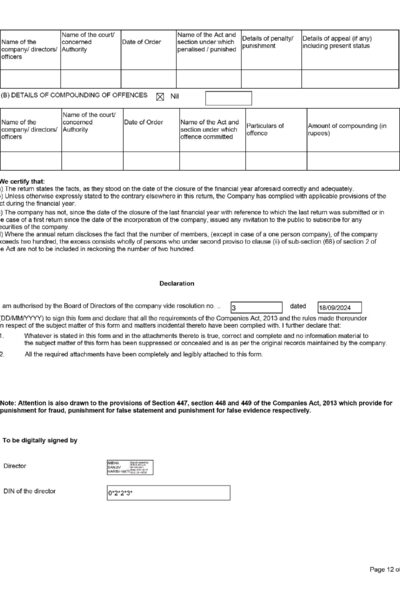 GI Helathcare - Form MGT-7A - 12